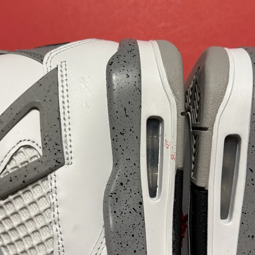 New Nike Air Jordan Retro 4 Sneakers IV Cement Grey GS 2025 OG White IB4171-100